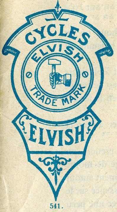 Plaque De Vélo Ancienne - ELVISH - Vintage - Cyclisme